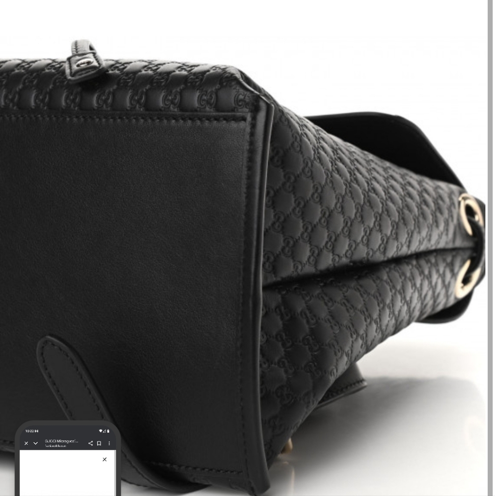 Gucci Black Microguccisma Backpack Purse - Picture 4 of 16